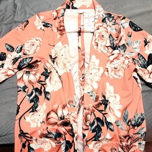 Beautiful Coral 2XL Gwen Blazer (LuLaRoe) New without tags. Perfect condition